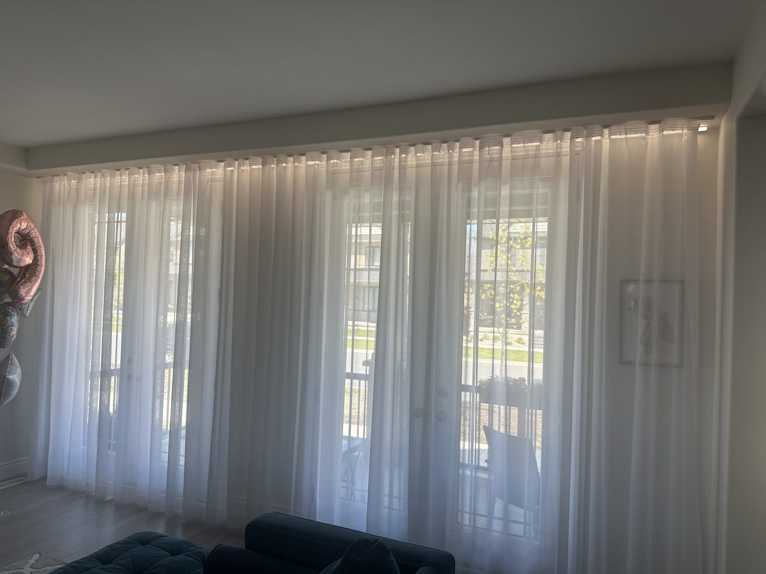 Sheer curtain installation